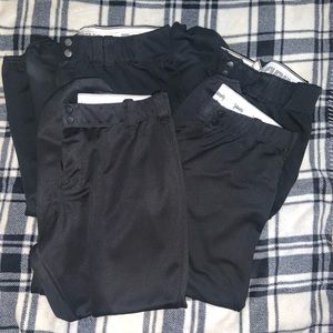 Black softball pants